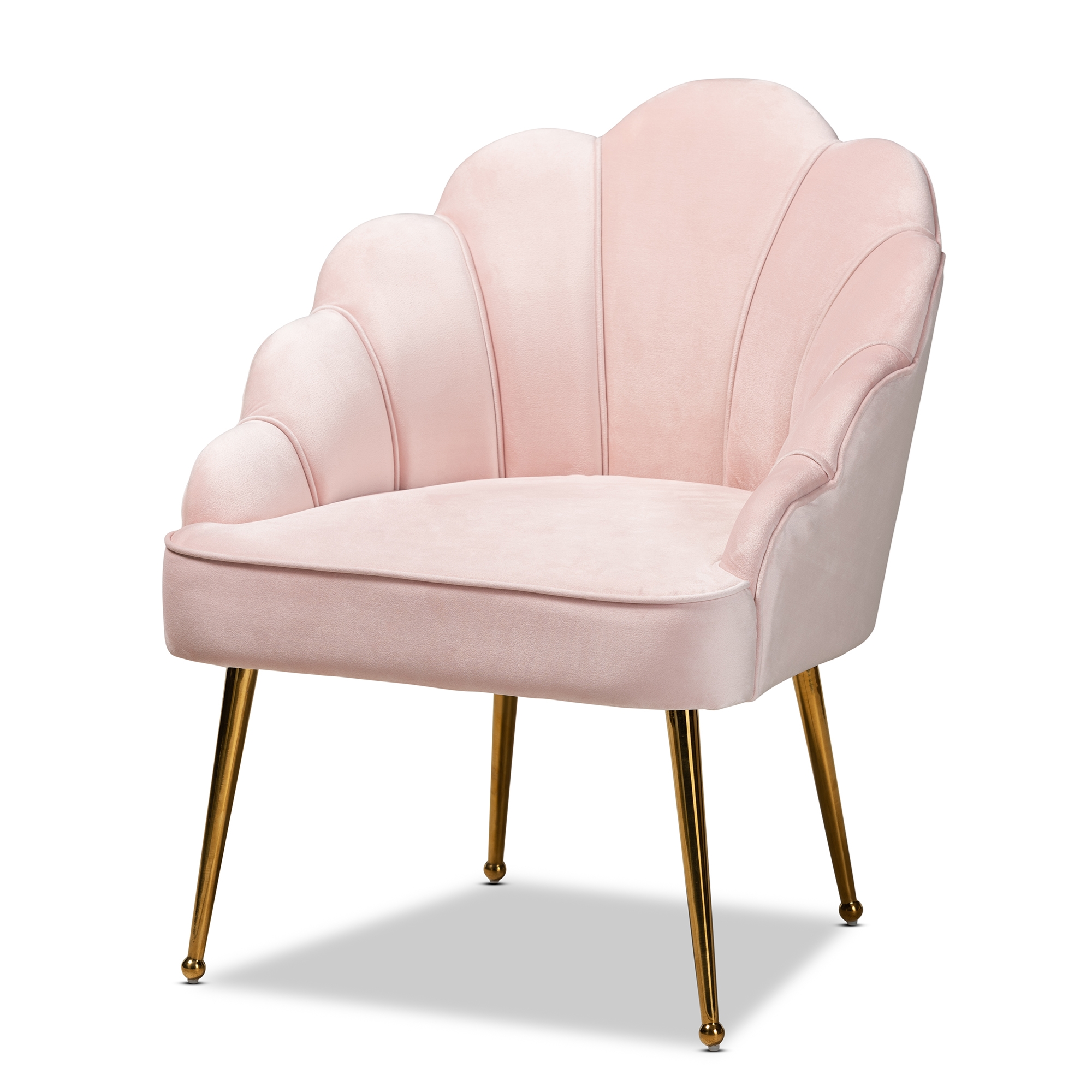 Baby pink accent chair online